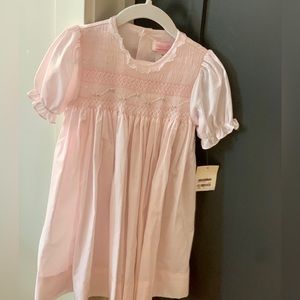 NWT Petit Ami pink smocked dress with bloomers size 24 months